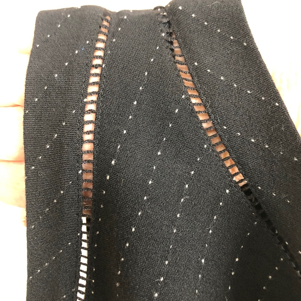 ITALIAN Ferretti black dress.  8.  wool and rayon